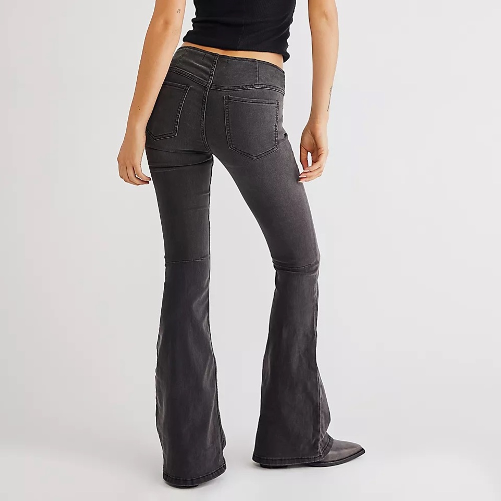 COPY - Free people penny pull-on flare jeans black size 25